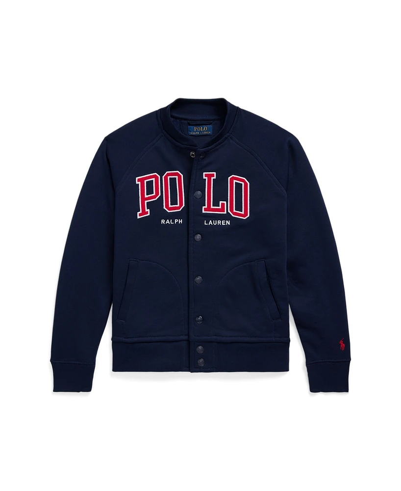 Polo Ralph Lauren Big Boys Logo Fleece Baseball Jacket