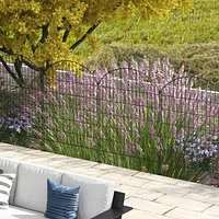 4-Panel Decorative Garden Fence with Interlocking Design