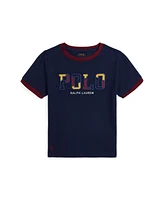 Polo Ralph Lauren Toddler and Little Boys Corduroy-Logo Cotton Jersey Tee