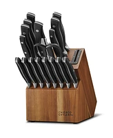 Chicago Cutlery Insignia Classic 18-pc Knife Set with Block and Built-In Sharpener