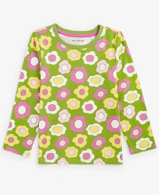 Epic Threads Toddler Girls Wonky Floral Printed Long-Sleeve T-Shirt, Created for Macy's