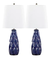 Lumisource Hex 20" Contemporary Ceramic Accent - Set of 2 Lamp