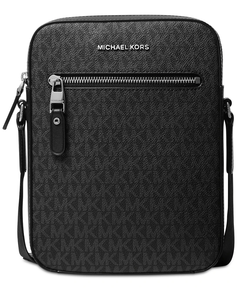 Michael Kors Men's Signature Monogram-Print Flight Bag