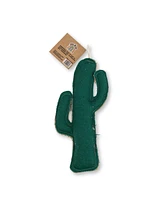 Country Living Durable Dog Chew Toy - Cactus-Shaped, Made with Canvas & Jute, Perfect for Teething & Play, Suitable for All Dog Breeds