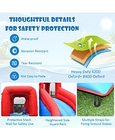 Inolait Inflatable Water Slide Crab Dual Slide Bounce House without Blower