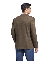 Duchamp Brown Solid Stretch Sport Coat