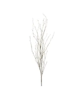 Slickblue Artificial Glittered Branches (Set of 6) Sparkle-finished Decorative Stems for Craft Projects and Displays