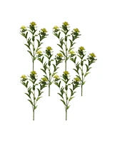 Slickblue Green Thistle Floral Spray (Set of 6)