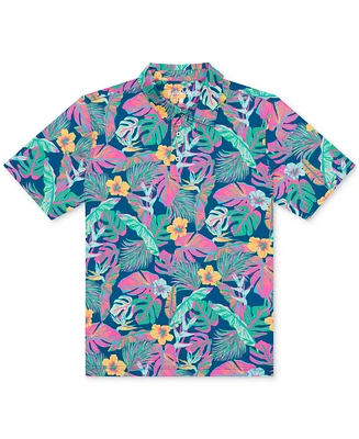 Chubbies Men's The Wild Flower Won Printed Stretch Performance Polo Shirt