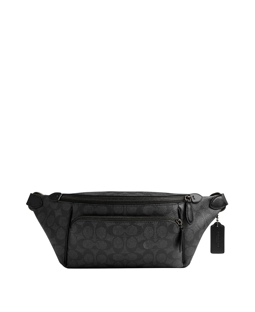 Coach Men's League In Signature Canvas Belt Bag