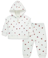 Little Me Baby Girls Floral Hoodie & Pants Set