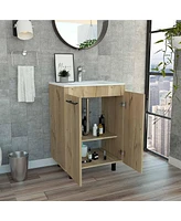 Fm Furniture Selma 60" Free standing Vanity cabinet