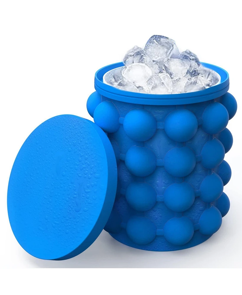 Alladinbox Dual Use Portable Ice Cube Bucket & Tray