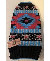 Chilly Dog Black Southwest Dog Sweater