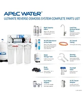 Apec Water Systems Electric Pumped Reverse Osmosis Water System for Drinking Water, for International Use