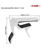 5 Core Capo Acoustic Electric Guitar 6 String Kapo Quick And Easy Adjustment Classic Clip For Banjo Mandolin Or Ukulele Capotraste Para Guitarra