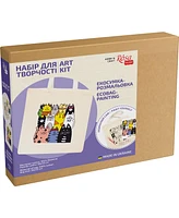 Rosa ROSATalent: Eco-Friendly Cotton Ecobag Coloring Kit – Cats Design (220 Gsm, 38x42 cm)