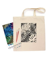 Rosa ROSATalent: Eco-Friendly Cotton Ecobag Coloring Kit – Bright Leaves (220 Gsm, 38x42 cm) - Assorted Pre