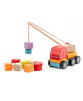 Cubika Wise Elk/Cubika Wooden toy - Crane Truck - Assorted Pre