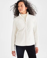 Style & Co Women's Polar Fleece Mock-Neck Jacket, Created for Macy's