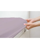 Superity Linen 100% Premium Cotton Fitted Sheet - Soft and Breatheable 200 Thread Count Twin Xl Lavender