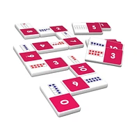 Junior Learning Ten Frame and First Words Dominoes Game Set - 56 Dominoes