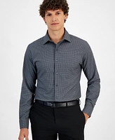 Alfani Men's Slim-Fit 4-Way Stretch Medallion Dress Shirt, Created for Macy's