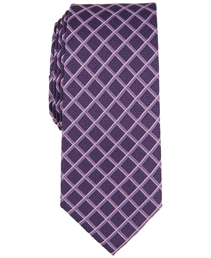 Alfani Men's Jacob Grid Tie, Created for Macy's