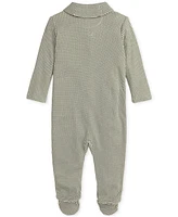 Polo Ralph Lauren Baby Shawl-Collar Houndstooth Coverall