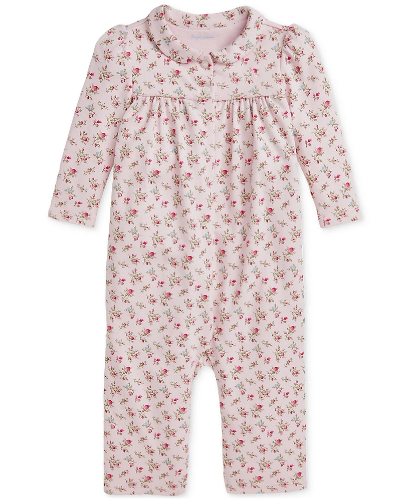 Polo Ralph Lauren Baby Girl Cotton Floral Coverall