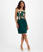 Connected Petite Floral Sheath Dress