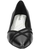 Easy Street Women's Lotus Block Heel Pumps