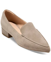 Cole Haan Women's Valantina Pointed Toe Block Heel Loafers