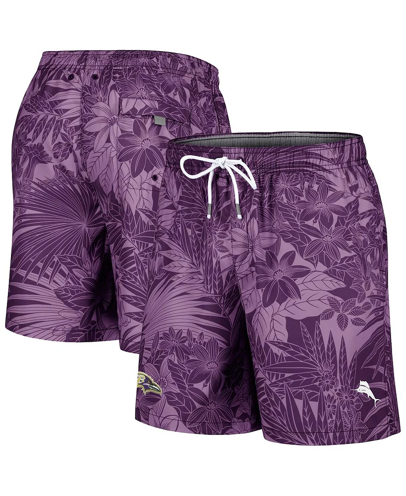 Tommy Bahama Men's Purple Baltimore Ravens Santiago Palms Board Shorts