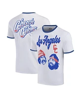 Ripple Junction Men's White Cheech Chong Los Angeles Baseball Ringer T-Shirt