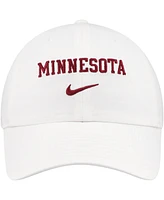 Nike Men's White Minnesota Golden Gophers 2024 Sideline Club Adjustable Hat