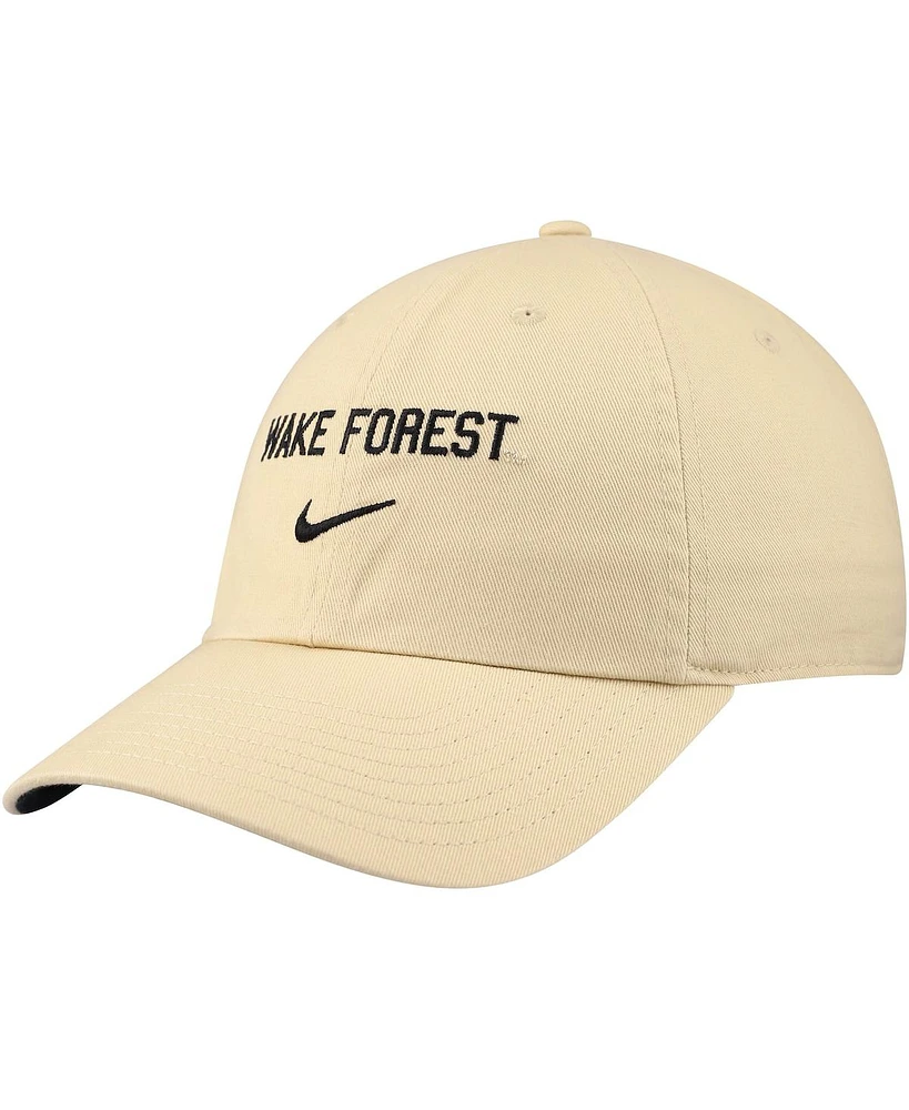 Nike Men's Gold Wake Forest Demon Deacons 2024 Sideline Club Adjustable Hat