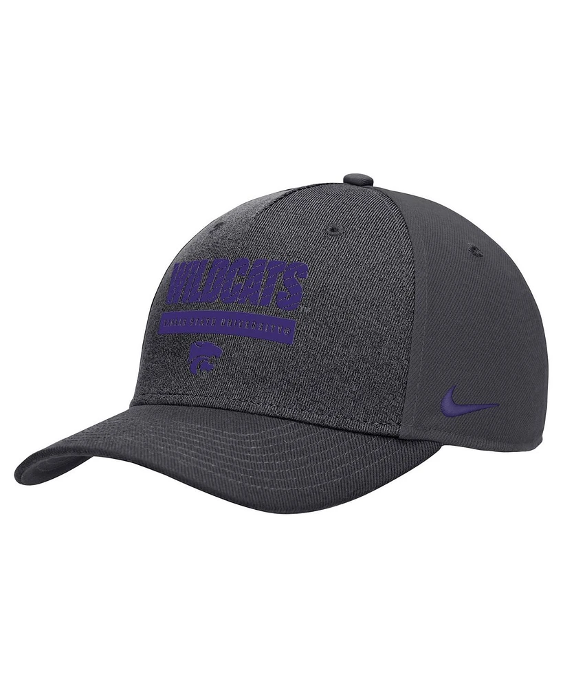 Nike Men's Charcoal Kansas State Wildcats 2024 Sideline Performance Adjustable Hat