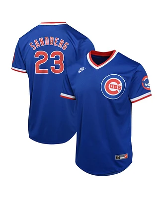 Nike Big Boys and Girls Ryne Sandberg Blue Chicago Cubs Cooperstown Collection Limited Player Jersey