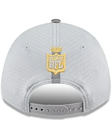 New Era Men's Gray Pittsburgh Steelers 2024 Nfl Training Camp 9FORTY Adjustable Hat