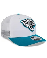 New Era Men's White/Teal Jacksonville Jaguars 2024 Nfl Training Camp 9SEVENTY Trucker Hat