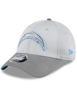 New Era Men's Gray Los Angeles Chargers 2024 Nfl Training Camp 9FORTY Adjustable Hat