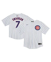 Nike Toddler Boys and Girls Dansby Swanson White Chicago Cubs Game Jersey