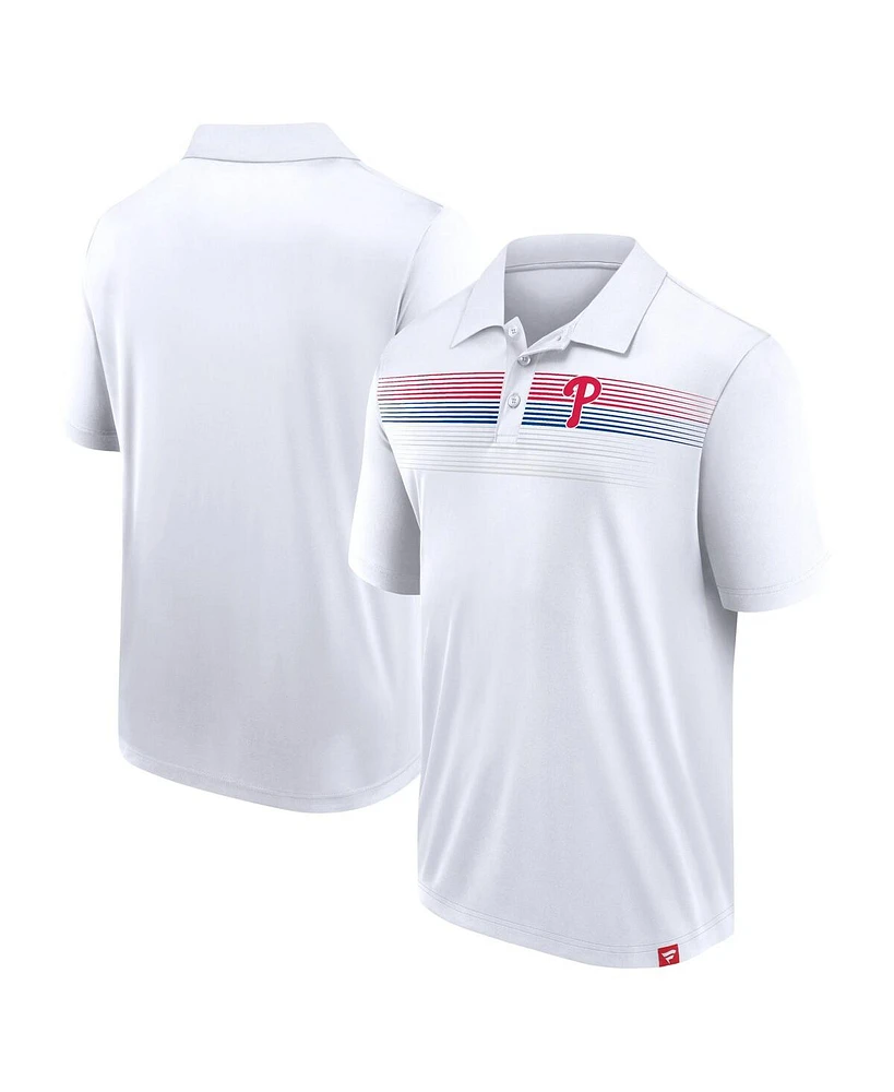 Fanatics Men's White Philadelphia Phillies Big Tall Victory For Us Interlock Polo Shirt