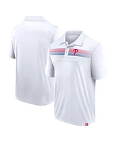 Fanatics Men's White Philadelphia Phillies Big Tall Victory For Us Interlock Polo Shirt