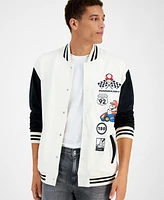 Hybrid Men's Mario Kart Varsity Bomber Jacket