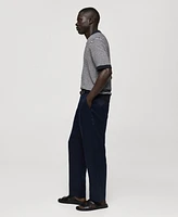 Mango Men's Relaxed Fit Pants