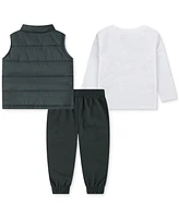 Nike Toddler Boys Vest, Logo T-Shirt & Fleece Pants, 3 Piece Set