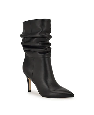 Nine West Women's Slouch Pointy Toe Stiletto Heel Dress Booties