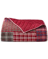 Charter Club Tartan Patchwork Cotton Flannel Quilt, Full/Queen, Exclusively at Macy's